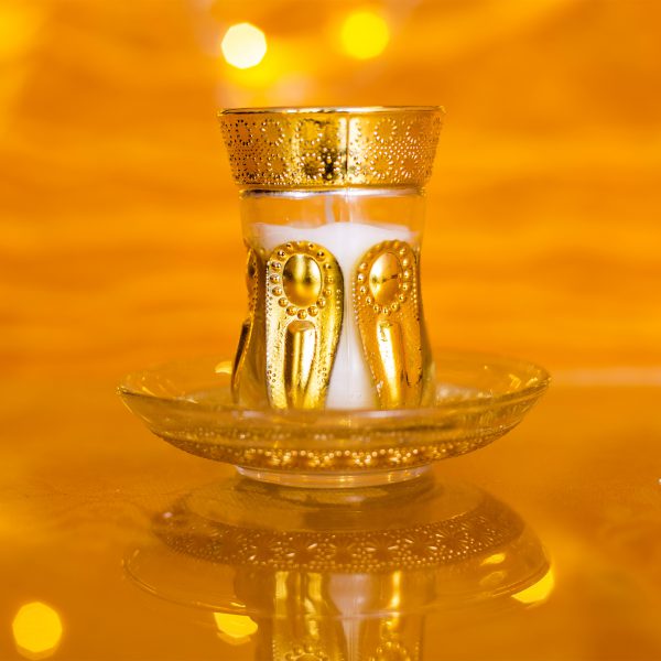 glass candle holder
