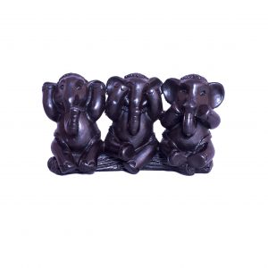 3 Wise Elephants Showpiece