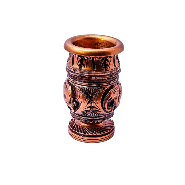 Carved Wooden Pen Stand