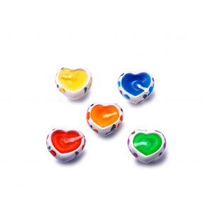 heart shaped candles