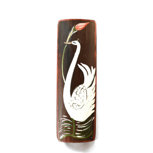 Swan Wall painting on bamboo