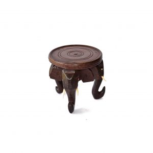 Wooden Elephant Stand Showpiece