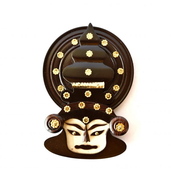Wooden Kathakali Face Showpiece