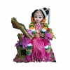 Andal devi doll with mirror