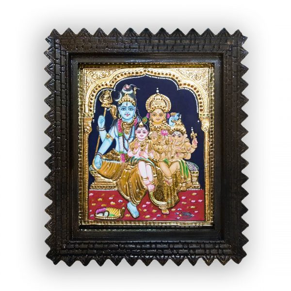 Lord Shiva family painting