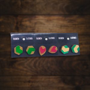 Geometric shape wooden studs