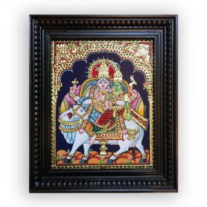 Shiva and Parvati painting