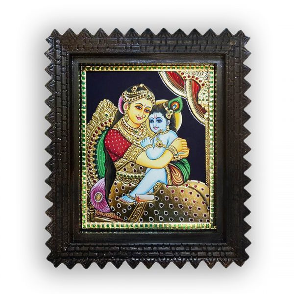 Bala gopal and Yashoda painting