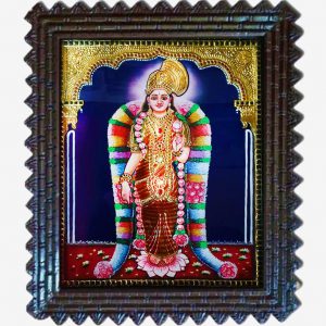 Gold foil andal tanjore painting