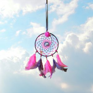 Pink - grey car hanging