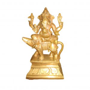 bronze Lord Ganesh on Mouse