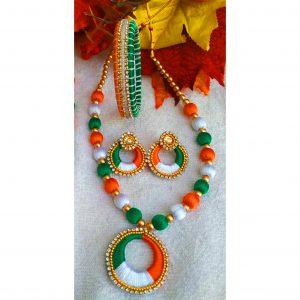 silk thread jewellery set