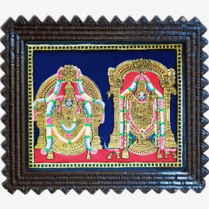 perumal tanjore gold foil painting