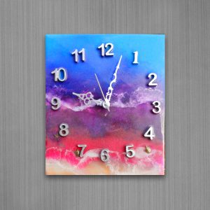 resin wood wall clock