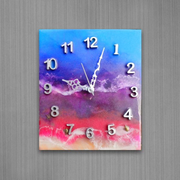resin wood wall clock