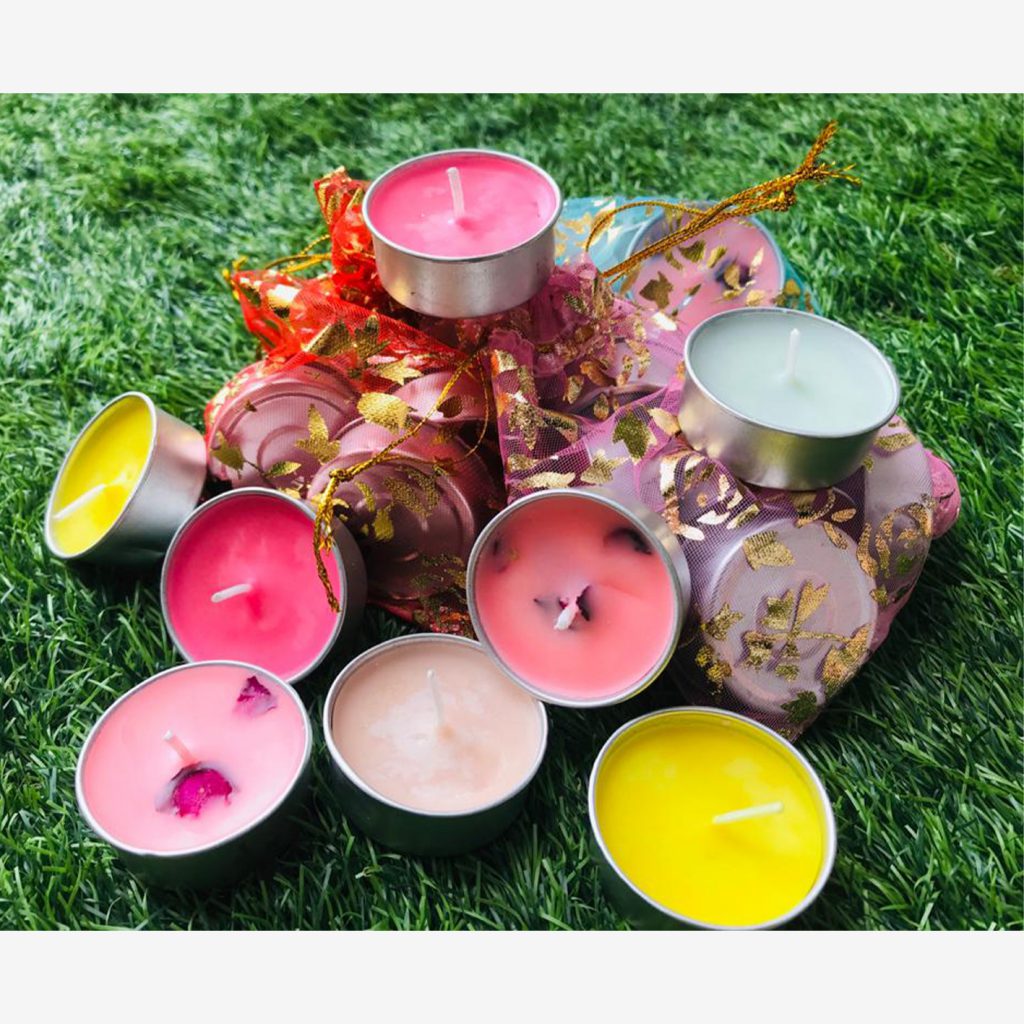 Buy Scented tealight candles set of 20 Online Trogons