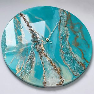 resin wood wall clock