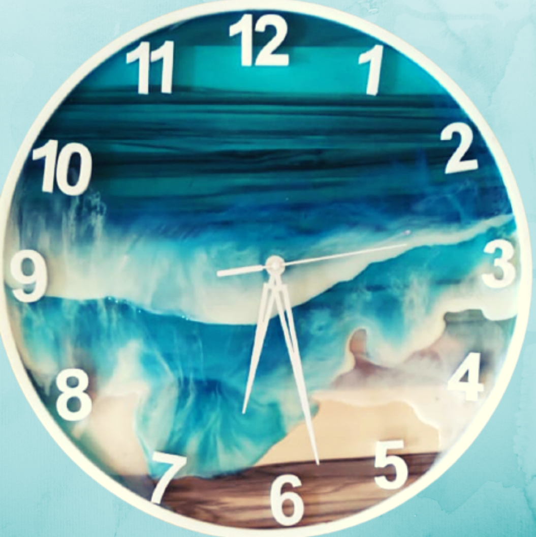 Buy Beach artwork clock Online Trogons